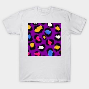 Animal pattern lilac funky T-Shirt